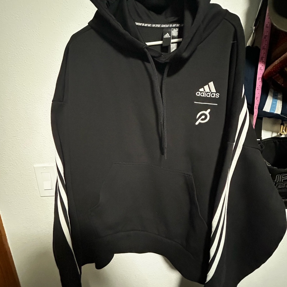 Adidas Black Jacket with White Logo